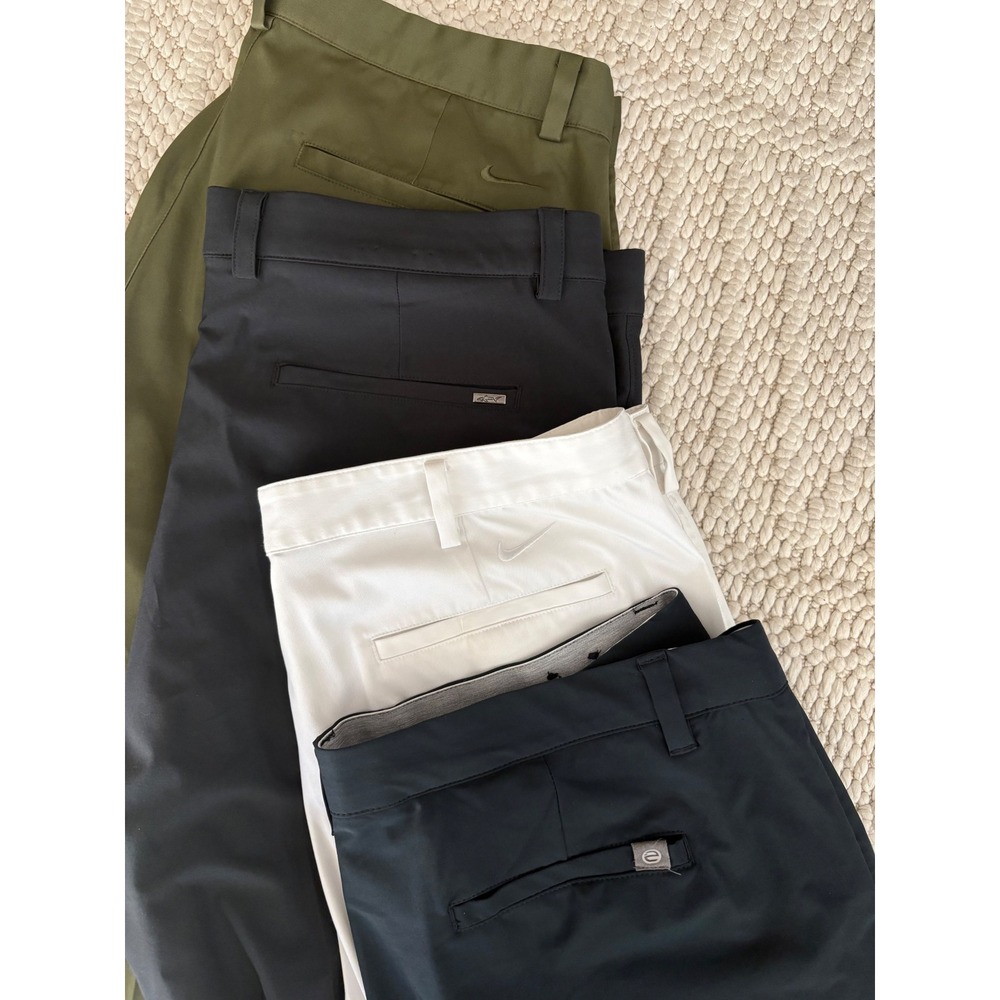 Nike Greg Norman Etonic Mens Golf Pants Bundle 4 Pairs Size 38x32 Dri-FIT Black - Picture 2 of 3